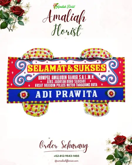 Papan Bunga Ucapan Selamat Muntok